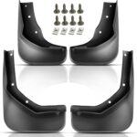 YHTAUTO Mud Flaps Splash Guards Fits Ford Escape 2013-2019 Sport Utility (Without Running Board), Mudguards Mudflaps Accessories for Cars Wheel Protector with Hardware Kit, Front & Rear 4Pcs Set
