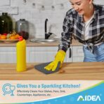 AIDEA Microfiber Cleaning Cloth Grey 50PK, Microfiber Towels for Cars, Premium Car Cloths, Dusting Cloth Lint Free Cleaning Rags for SUVs, House, Kitchen, Window, Workshops,11.5×11.5" - Image 5