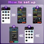 2PCs Programmable Scrolling Led Eyes Display, 23.62"x4.72" Flexible Devil Eyes Windshield with Remote and APP Control, Led Sign for Cars/Trucks/SUVs, Customizable Digital Display for Store School Hotel Party - Image 4