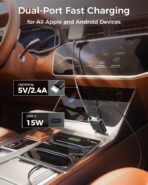 [Ultra Compact] SUPERONE iPhone Retractable Car Charger, Smaller Size Fast Car Charger Adapter with Retractable Apple Cable, Car Chargers for Apple iPhone 14 13 12 11 Pro/XS/XR/Mini/X/iPad/AirPods - Image 3