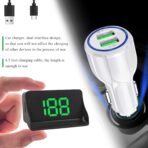 Heads Up Display for Car, Windshield Projection Digital Speedometer with USB Cable & Car Charger Adapter, Plug and Play HUD w/Large Font Display & Overspeed Alarm for Most Vehicles (KM/H) - Image 4