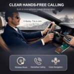 USB Bluetooth 5.4 Adapter for Car, Bluetooth Music Receiver Plug & Play, 3.5mm AUX Jack Car Kit Built-in Microphone for Hands-Free Calling Compatible with Speakers/Home Stereo,USB-Powered - Image 4