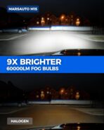 Marsauto M1S 9005/HB3 H11/H9/H8 Bulbs Combo, 900% 80000LM Brighter 9005 H11 Lights, 6000K Cool White HB3 H8 Bulbs fog, 3-Mins Plug and Play, IP68, Pack of 4 - Image 2