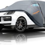 Waterproof Porsche Cayenne(2010-2026) Car Cover with Breathable Vents, [2026 Upgrade] Premium Covers with Cotton Liner and Zipper Door