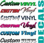 Custom Text Decal/Custom Vinyl Graphic/Premium Vinyl Lettering/Car, Truck, Van, Boat, Window, Wall Sticker CTDP