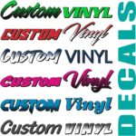 Custom Text Decal/Custom Vinyl Graphic/Premium Vinyl Lettering/Car, Truck, Van, Boat, Window, Wall Sticker CTDP