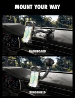 Bracketron X-Lock Heavy-Duty Car Phone Holder Mount for Truck - Phone Holders for Your Car with 4-Point XGrip Security for Windshield & Dash - Compatible with iPhone & Android - Image 8