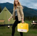 Travel Bag for Women Men Lightweight Large Organizer Travel Bag Storage Medicine Bag Portable Toiletry Essentials Waterproof Carry Case with Handle for Car Home Office School Outdoor Camping, Yellow - Image 3