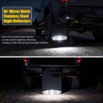 XUKEY 4PCS Car Universal Mud Flaps Splash Guards with Night Reflectors Mudguard Fender Flares Mudflaps w/Hardware, Front and Rear Wheel Tire Protection for Pickup Truck SUV Van Trailers Caravans - Image 6