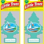 Little Trees Cardboard Hanging Car, Home & Office Air Freshener, Bayside Breeze (Pack of 12)