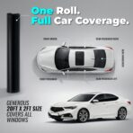 Car Window Tint BLACKGLASS IX® Professional Quality Film Tinting Roll for Car, Van & Vehicles (15% VLT, 20ft x 2ft, 2 Ply, Dark Smoke) Solar, Glare and Privacy with Installation Instructions - Image 6