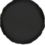 Moonet PVC Leather Spare Tire Wheel Cover for Car Truck SUV Camper Trailer Universal Fit RV JP FJ, R15 Black (for Overall Wheel Diameter 27-29 inch)