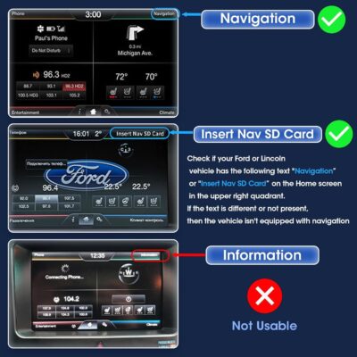 2025 Latest Navigation SD Card for Ford A15–GPS Map Update for Lincoln & Ford, Compatible with F-150, Explorer, Escape, Fusion, Edge, Expedition,Navigator, MKC, MKZ, MKX, Sync, USA & Canada - Image 5