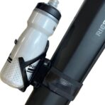 Bikase Side Loader Water Bottle Cage with Anywhere Strap - Works Great with Large Diameter EBIKE Frames - Works with Compact Frames - Image 3