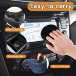 Car Touch Screen Cleaner Car Screen Cleaner Cloth, Microfiber Cloth Auto Touchscreen Cleaning Wipes, Car Cleaning Wipe Cleaning Cloth Screen Cleaner Cloth Vehicle Dashboard Car Display Interior Round - Image 4
