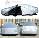 Tecoom Light Shell Waterproof UV-Proof Windproof Design Car Cover with Zipper Storage and Lock for All Weather Indoor Outdoor Fit 160-172 Inches Hatchback - Image 2