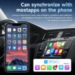 Mini Wireless Carplay Adapter 2026, Easy to Set Up and Upgrade Wired CarPlay&Android Auto to Wireless, Connects Quickly, Portable Mini Car Play Dongle, Fit for Cars with Built-in CarPlay - Image 2
