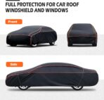 Hail Protector Car Cover, Waterproof Thickened Car EVA Hail Protector Size A3 Fit for Toyota Camry, Honda Accord, Ford Mustang, Chevy Camaro/Malibu,Kia Optima/K5 (187-198 inch) - Image 7