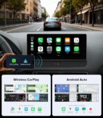 10.25" Linux Carplay Stereo for Audi Q5 SQ5 2009-2017 with MMI 3G System (Multimedia Radio ONLY) -Wireless CarPlay Android Auto Radio, 1920x720 HD Touch Screen, Dual OS, Retains OEM MMI Knob - Image 3
