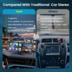 Largest 11.5 inch Wireless CarPlay Screen for Car, A-pple CarPlay & Android Auto HD Touchscreen with 4K Dash Cam/1080P Backup Camera/Navigation/Bluetooth/Voice Control/FM/Mirror Link,for All Vehicles - Image 9