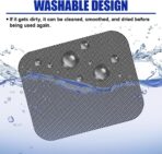 4PCS Car Side Window Sunshade - Reusable Washable Static Cling Film Car Window Shade Sticker Block UV Rays & Heat Glare - Vehicle Window Film Shade Privacy Protector for Most Cars (Black) - Image 4