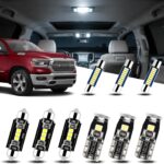 EASY EAGLE LED Interior Car Lights for 2019-2021-Dodge Ram-1500-2500-3500: 12 Piece Kit White LED Light Bulbs - Super Bright 6000K + Install Tool