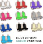 FH Group Car Seat Cover Cushion - Cars Trucks SUV, Neosupreme Car Seat Cushions, Waterproof Car Seat Cover Cushion, Universal Fit Car Seat Protector Rear Set Pink - Image 8