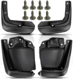 YHTAUTO Mud Flaps Splash Guards Replacement for Honda Civic 2012 2013 2014 2015 Sedan, Mudguards Mudflaps Accessories for Cars Wheel Protector with Hardware Kit, Front & Rear 4Pcs Set