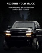 Z-OFFROAD LED Headlights Assembly DOT Approved with DRL Turn Signal Hi/Low Sealed Beam Compatible with 03-06 Chevy Silverado Avalanche (Sequential Turn Signal + Clear Side Marker) - Chrome - Image 3