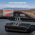 wiiyii Heads up Display for Cars, M19 GPS Digital Speedometer with Speed MPH, Windshield Projection for All Vehicles - Image 4