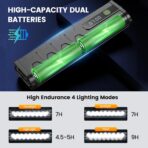 Vastfire 17 LED Bike Lights 5000 Lumens, Super Bright Bicycle Light for Night Riding, USB Rechargeable Bike Headlight and Taillight, Waterproof Wide Beam Bike Front Light with Digital Power Display - Image 4