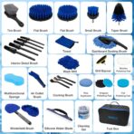 SHALL 28Pcs Car Detailing Kit, Car Detailing Brush Set, Car Wash Cleaning Kit, Professional are Kit Car Care Kit for Interior Exterior Wheels - Image 2