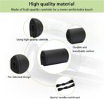 Kewucn Genuine Leather Steering Wheel Cover, 15" Universal Car Steering Wheel Protector with Needle Thread, Breathable Anti-Slip Steering Wheel Cover DIY Stitch on Wrap (Black, Full Hole) - Image 3