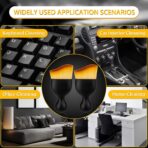 Amrules 2PCS Car Interior Detailing Brush, Auto Car Detailing Brush Dusting Brush, Soft Bristles Car Interior Cleaning Tool for Dashboard Interior, Exterior, Skylight, Leather, Dust Brush, Brown - Image 7