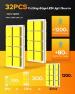 FAHREN H13/9008 Light Bulbs, 6500K Cool White, 50000LM High Brightness, 32 CSP Chips, 1:1 Halogen Size, IP68 Waterproof Fog Light, Long Lifespan, Plug and Play,Pack of 2 - Image 3