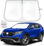 Car Sun Shade for 2017 2018 2019 2020 2021 2022 Honda CRV Windshield Sun Shade, Sun Visor Windshield Cover for CRV Front Window Sunshade Foldable Auto Interior Accessories UV Block to Keep Cool
