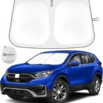 Car Sun Shade for 2017 2018 2019 2020 2021 2022 Honda CRV Windshield Sun Shade, Sun Visor Windshield Cover for CRV Front Window Sunshade Foldable Auto Interior Accessories UV Block to Keep Cool