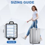 Olosar Suitcase Organizer, Travel Luggage Organizer Portable Hanging Travel Shelves Collapsible Hanging Packing Cubes for Carry on Suitcase - Image 6
