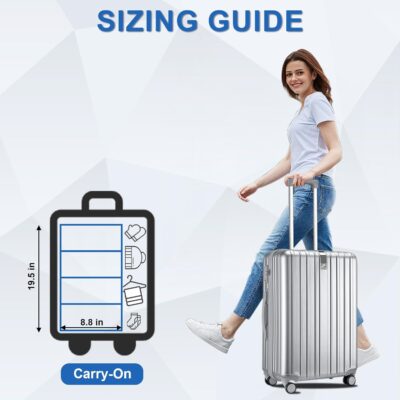 Olosar Suitcase Organizer, Travel Luggage Organizer Portable Hanging Travel Shelves Collapsible Hanging Packing Cubes for Carry on Suitcase - Image 6