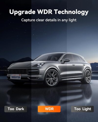 WOLFBOX G930 10'' Rear View Mirror Camera with 5.8GHz WiFi, 4K Dash Cam Front and Rear with WDR, Touch Screen Rearview Mirror Backup Camera, Parking Monitor, Reverse Assist, Includes 64GB Card & GPS - Image 4