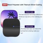 Gven Windshield Sun Shade for Car 2-Piece Foldable Sunshade for Front Windows, Blocks UV Rays, Automotive Interior Sun Protection Car Summer Accessories（Sunset,S） - Image 3