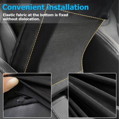 Car Center Console Cover, Leather Waterproof Auto Arm Rest Box Cover, Memory Foam Armrest Cushion Protection Pad, Hand Rest Pillow with Height Increase, Universal Car Accessory - Image 5