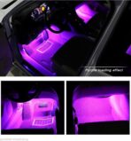Car LED Strip Light, EJ's SUPER CAR 4pcs 48 LED Car Interior Lights Under Dash Lighting Waterproof Kit,Atmosphere Neon Lights Strip for Car,DC 12V(Pink) - Image 3