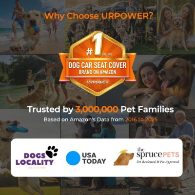 URPOWER Dog Car Seat Cover for Back Seat - Waterproof Car Seat Protector for Child Carseat & Pets, Nonslip Car Seat Covers for Cars, SUVs & Small Trucks - Image 8