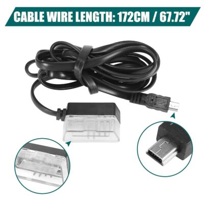 X AUTOHAUX 2.2 Inch Mini HUD Head Up Display Car Dashboard Digital Speedometer Multifunction Data Display Error Alarm TFT LCD Display with OBDII EUOBD - Image 6