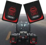 Mud Flaps for Semi Truck, 24''X30'' Heavy-Duty Mud Guards Splash Flaps，Black Semi Mud Flaps for Trailer Freightliner Kenworth Peterbilt