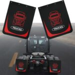 Mud Flaps for Semi Truck, 24''X30'' Heavy-Duty Mud Guards Splash Flaps，Black Semi Mud Flaps for Trailer Freightliner Kenworth Peterbilt