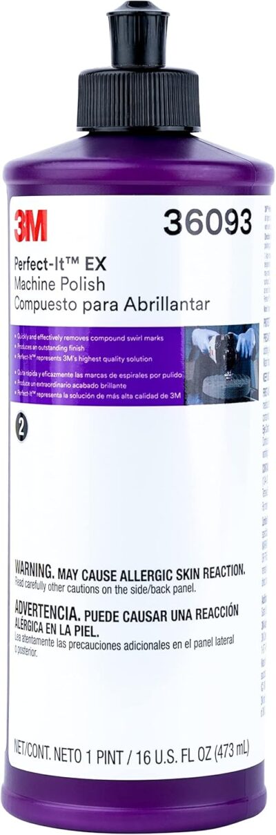 3M Perfect It Buffing and Polishing Kit | 36057 39062 36093 3M Pint Rubbing Compound, Machine Polish, Ultrafine Polish | Buffing Compound, Car Polishing Kit | with Kangaroobands Microfiber Cloth - Image 2