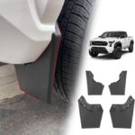 Muslogy Mud Flaps Splash Guards Compatible with Toyota Tacoma 2024 2025 2026 Accessories Front and Rear Mud Guards 4PCS No Drilling Heavy Duty Fender Mudguards Kit with Hardware Accessories