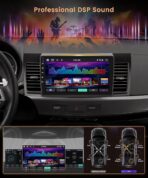 8Core 6G+128G 10.1 Inch Car Stereo Car Radio for Mitsubishi Lancer 2008-2017, Rimoody Android 13 Carplay Android auto GPS WiFi Touchscreen BT/FM/RDS DSP-36 Mirror Link AHD Backup Camera - Image 5